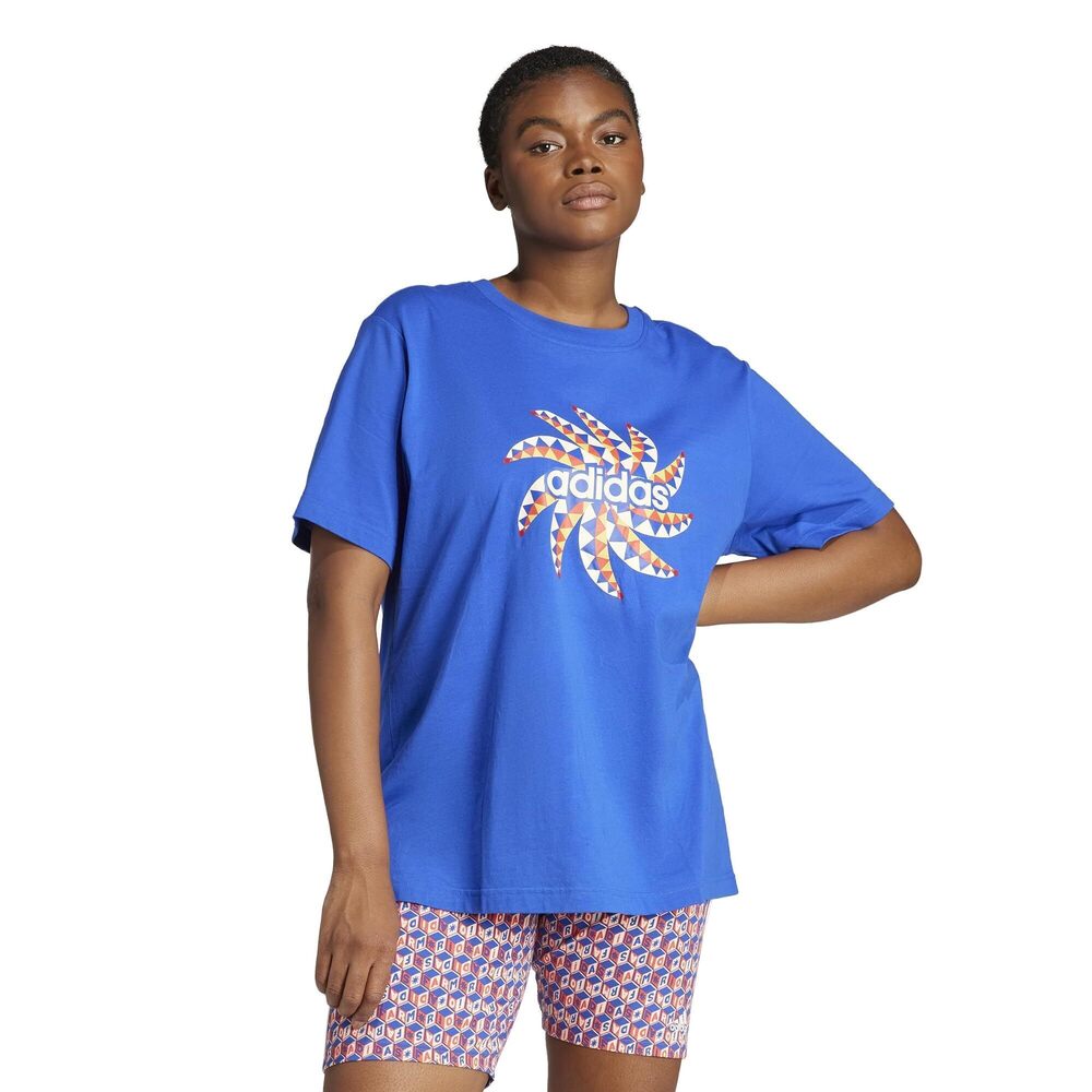adidas Farm Graphic T-Shirt Bold Blue SM